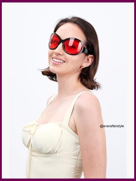 Oversized Oval Wrap Around Sunglasses with UV400 Protection main image 3